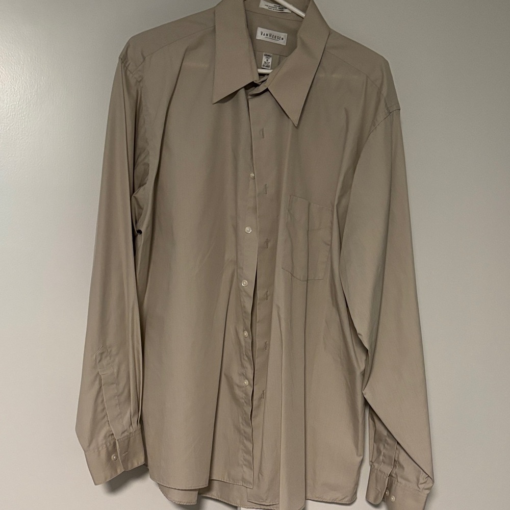 Van Heusen Men's Tan Dress Shirt